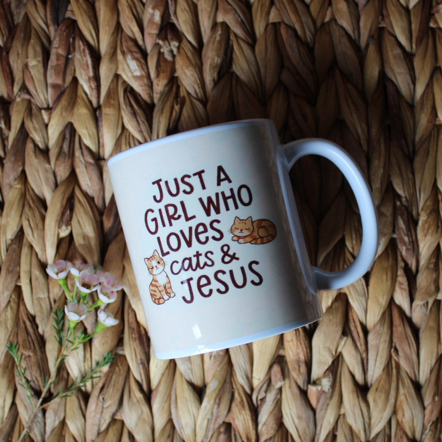 Cats Just a Girl Mug