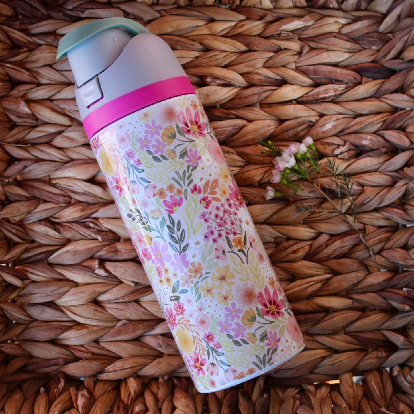 Primrose Floral Generic Owala Bottle
