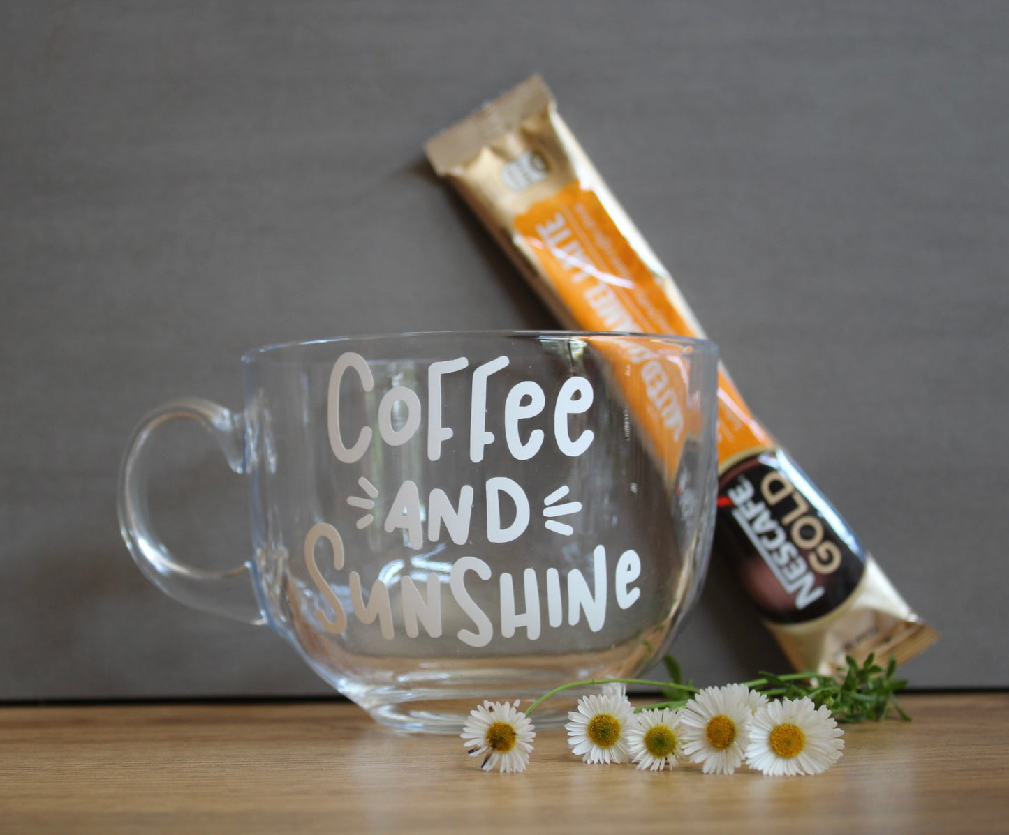 Coffee and Sunshine Glass Mug