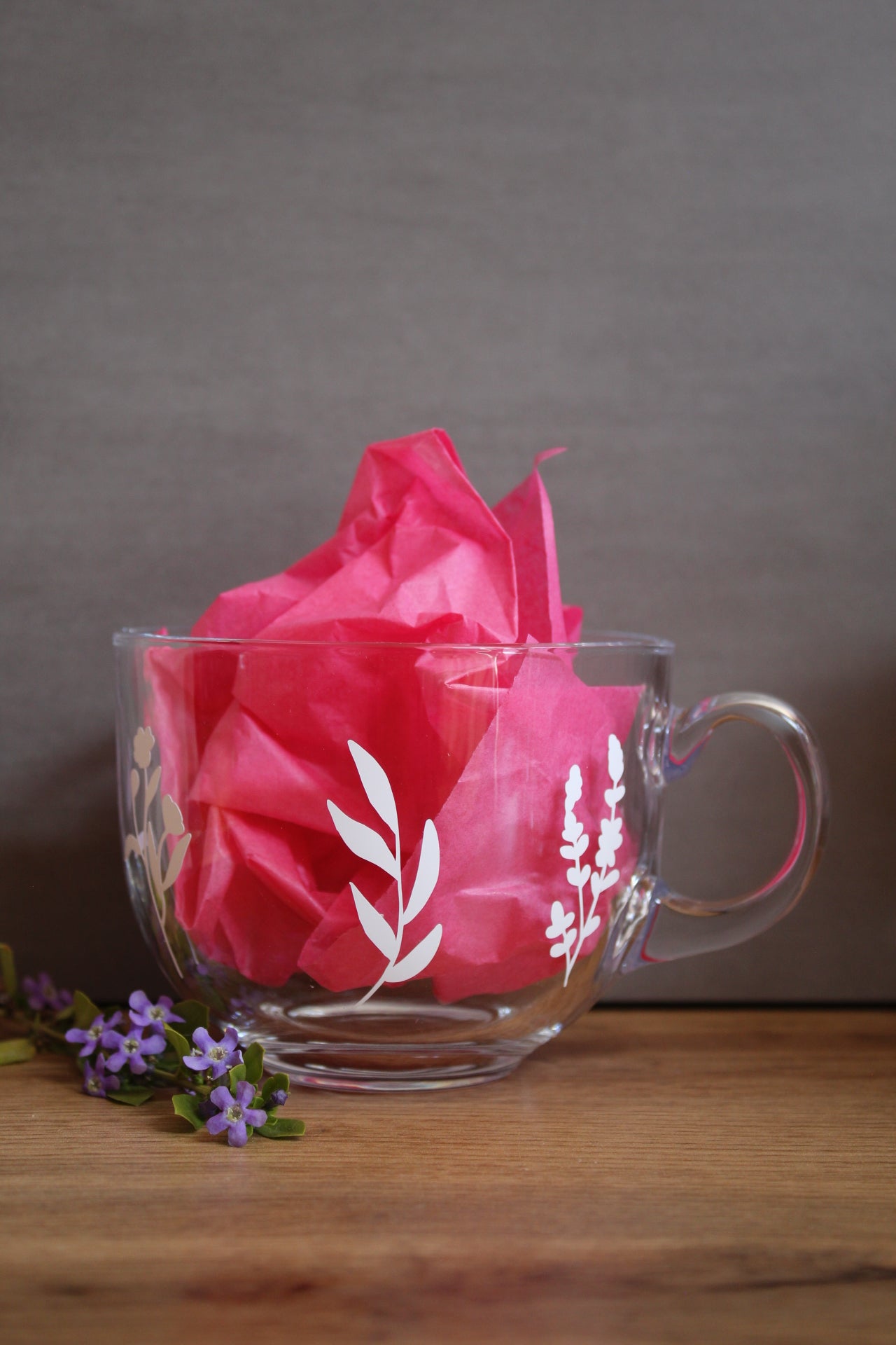 Wildflower Solid All Around Glass Mug