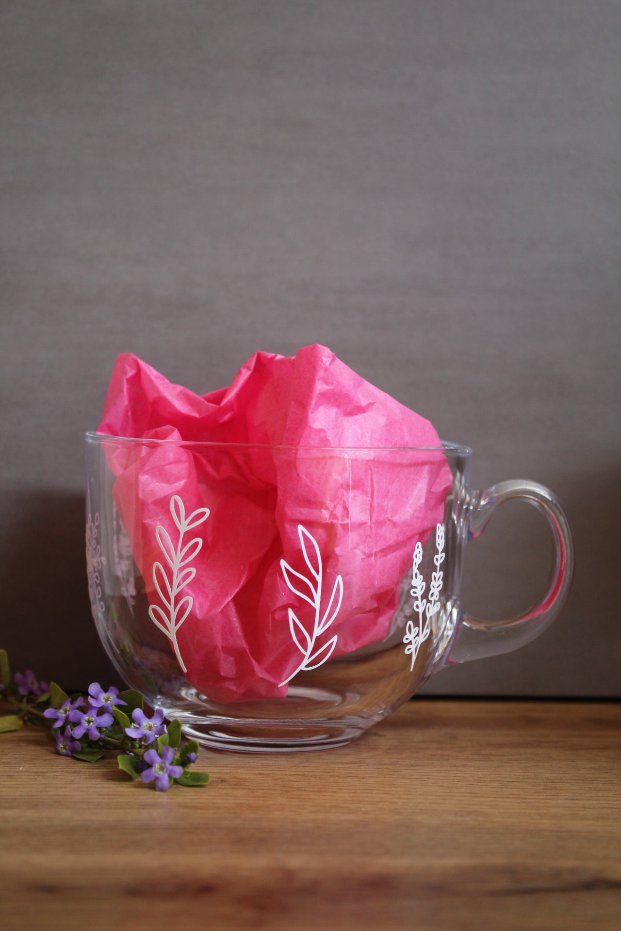 Wildflower All Around Glass Mug