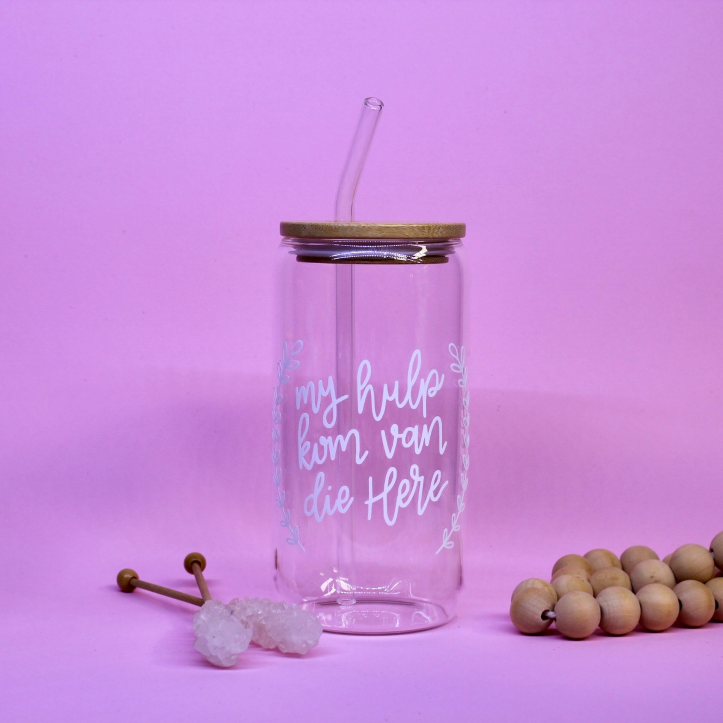 Hulp Kom Van Die Here Glass Cup