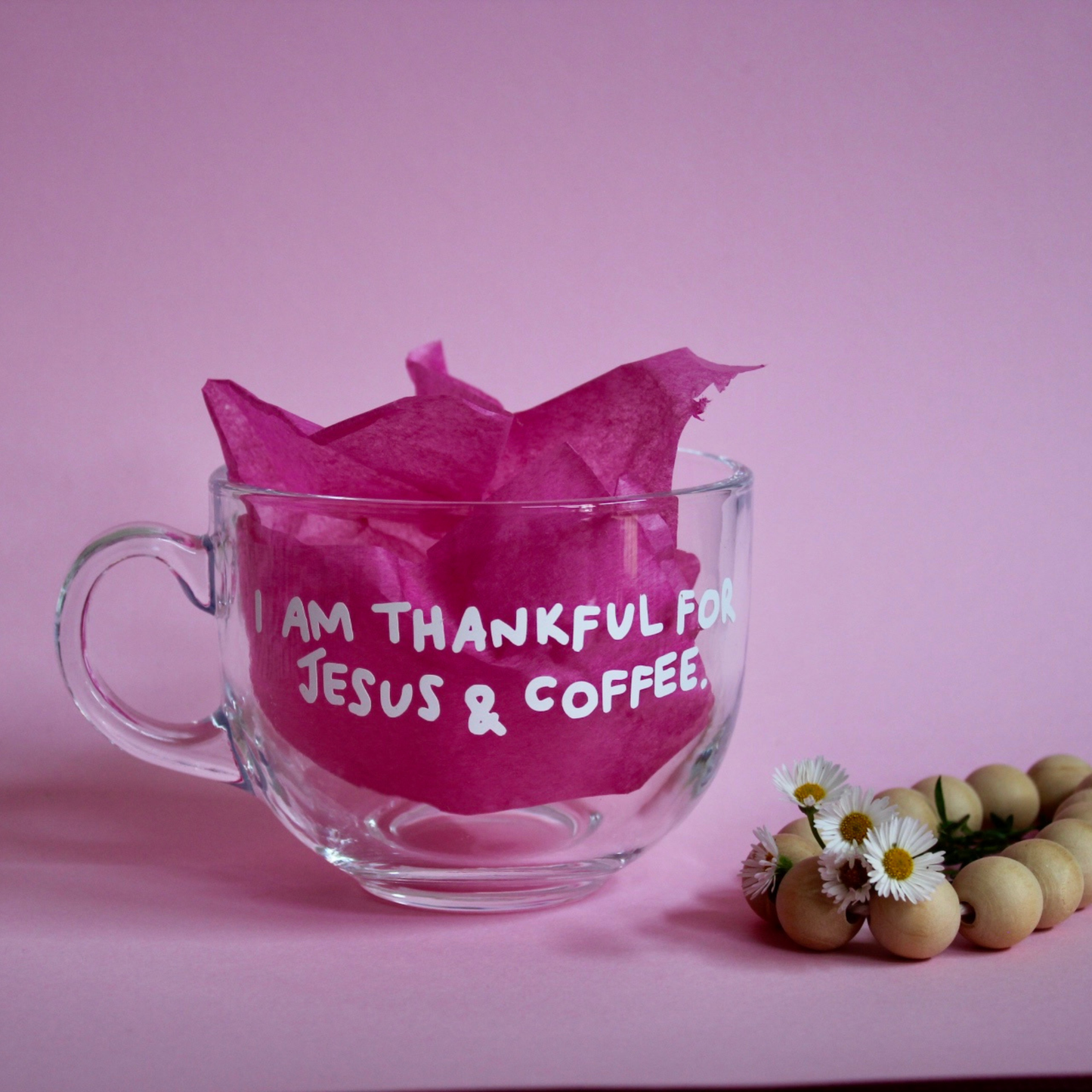 Thankful Glass Mug