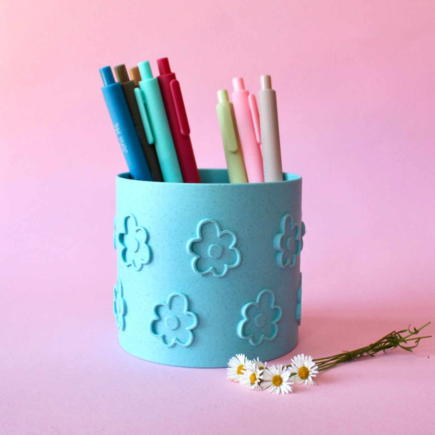 Floral Pencil / Makeup Holder
