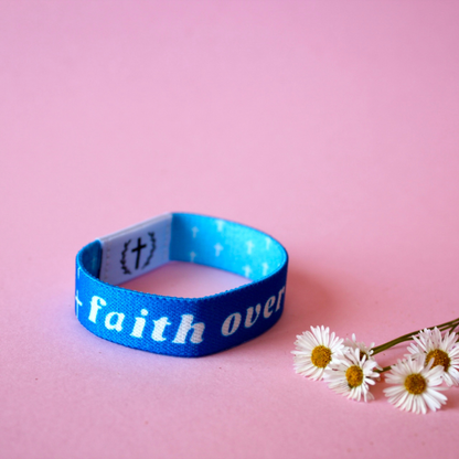 Faith Over Fear NFC Bible Verse Bracelet