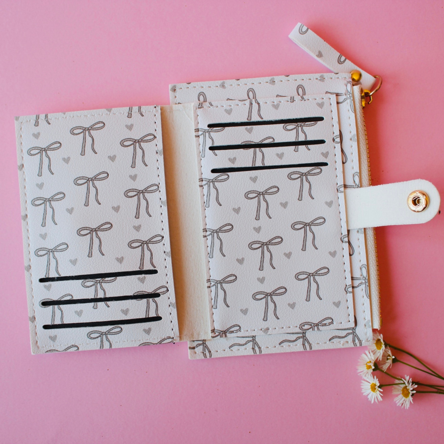 Grey Bow Wallet