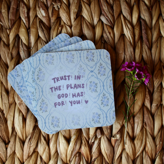 Trust Gods Plan Rubber Coaster