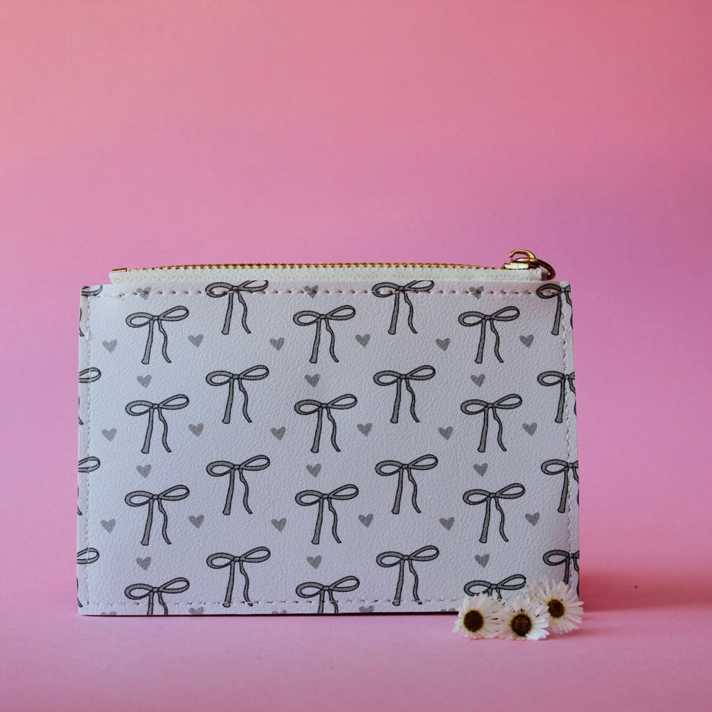 Grey Bow Wallet