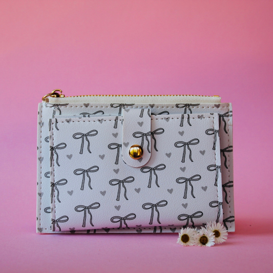 Grey Bow Wallet