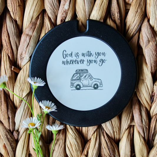 God With You License Disk Holder