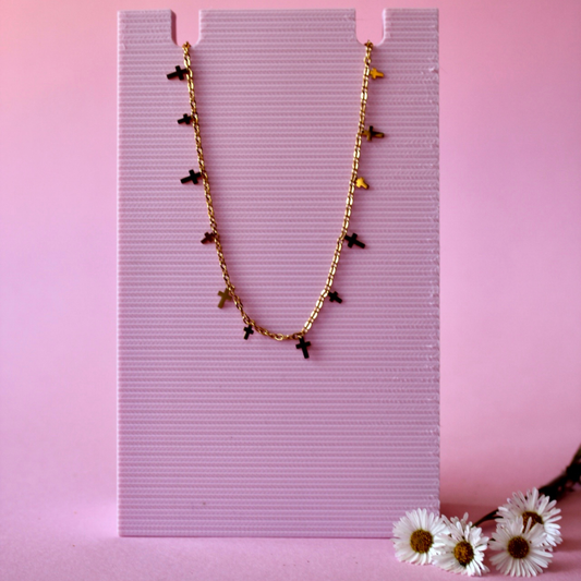 Small Cross Stainless Steel Necklace