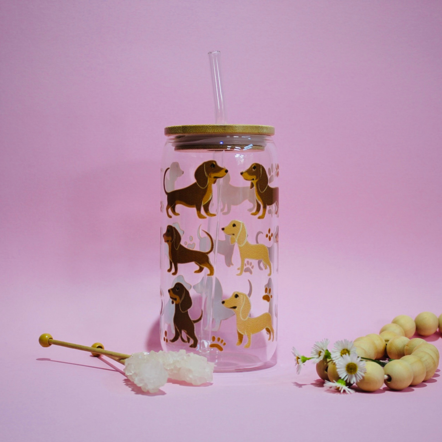 Dog Glass Cup
