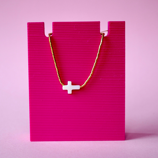 Cross Beaded Bracelet