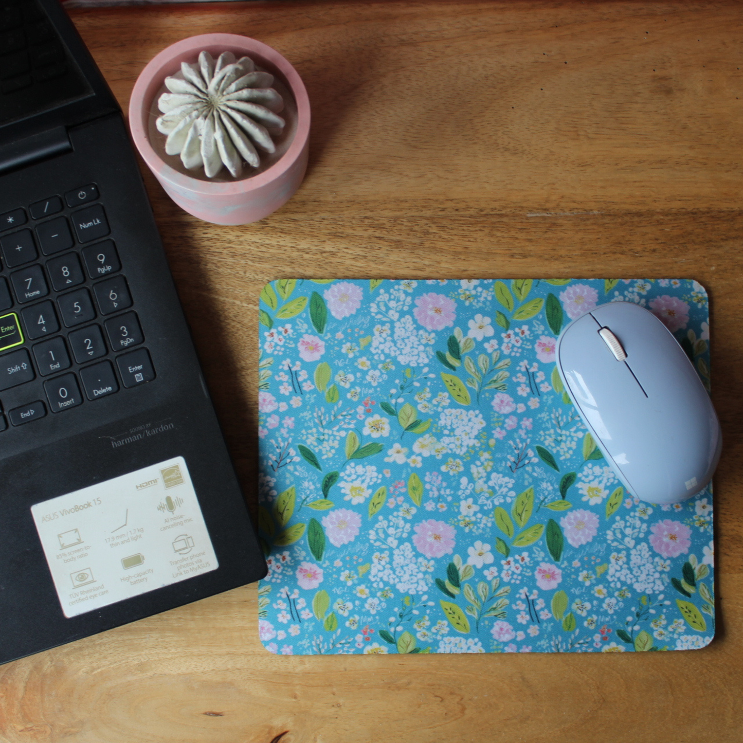 Blue Wildflower Mousepad