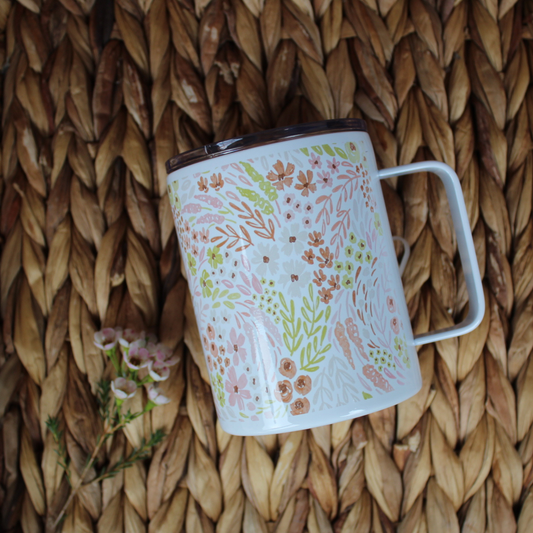 Small Wildflower Stainless Steel Mug
