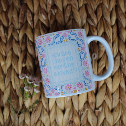 Choses, Worthy, Loved Mug