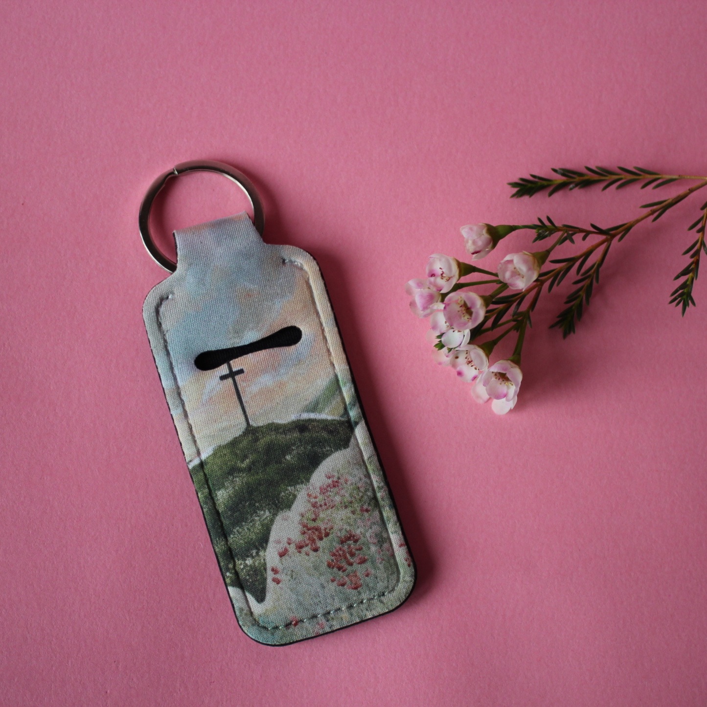 Cross on Hill Lip-Balm Holder