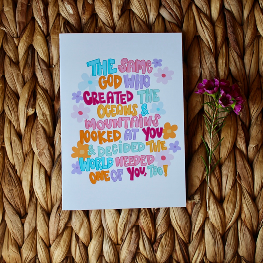 Created in God's Image Birthday Card