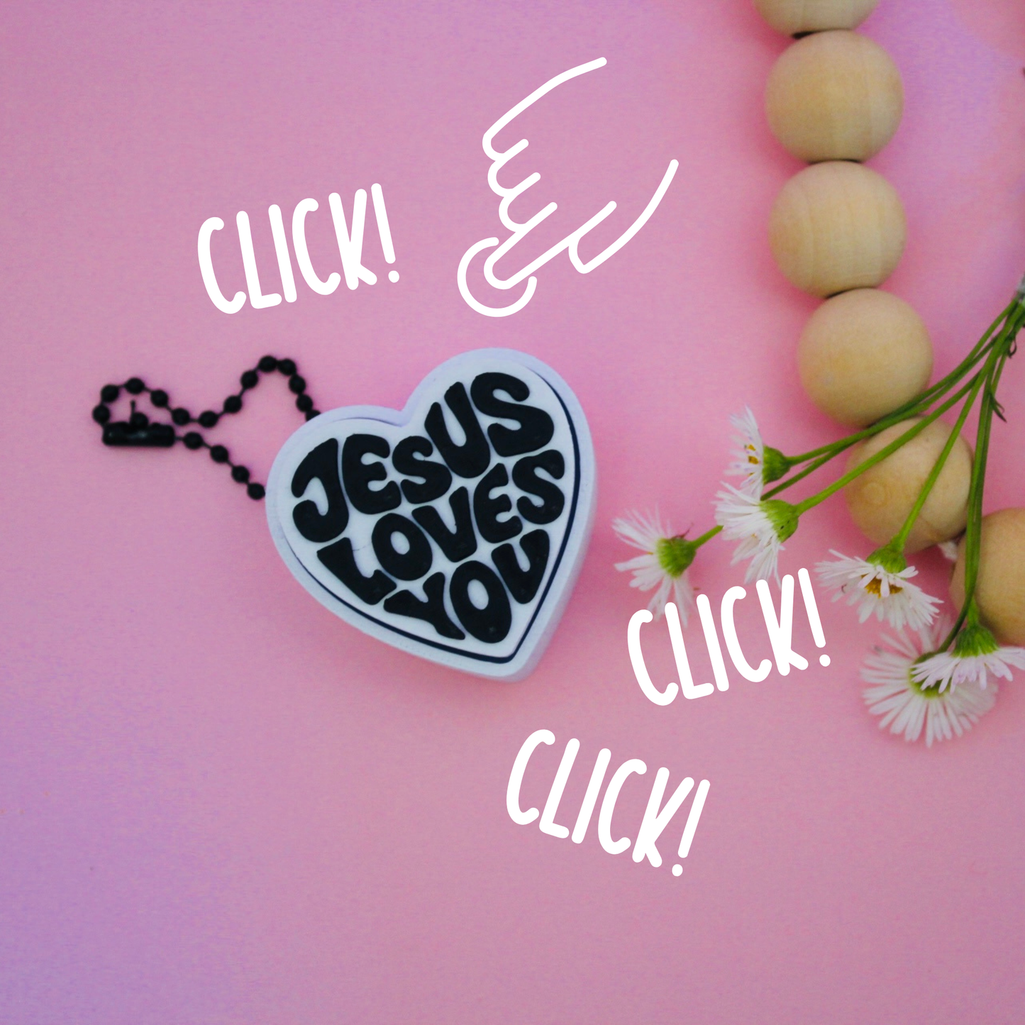 Jesus Loves You Fidget Clicker