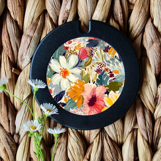 Big Flower License Disk Holder