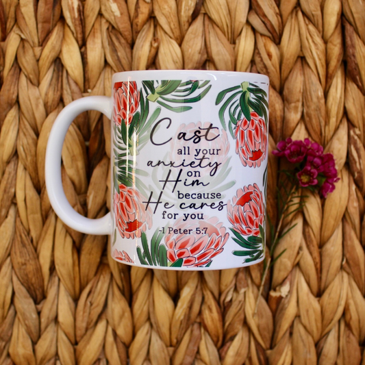 Cast your Anxiety on Him Mug