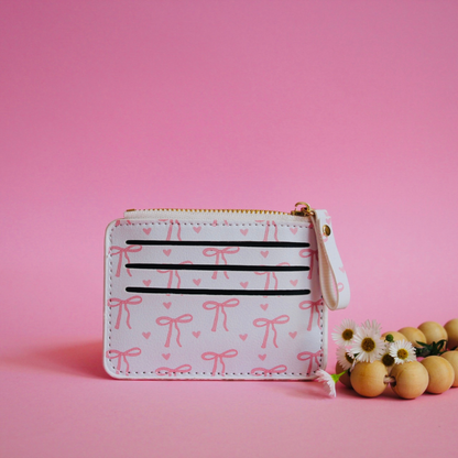 Pink Bow Small Wallet