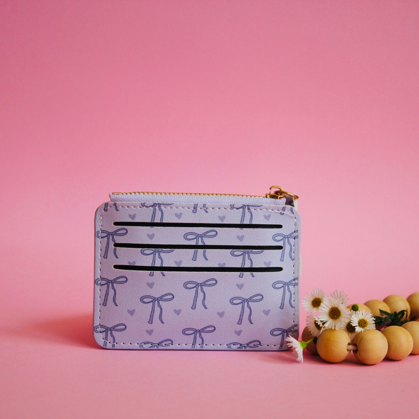 Purple Bow Small Wallet