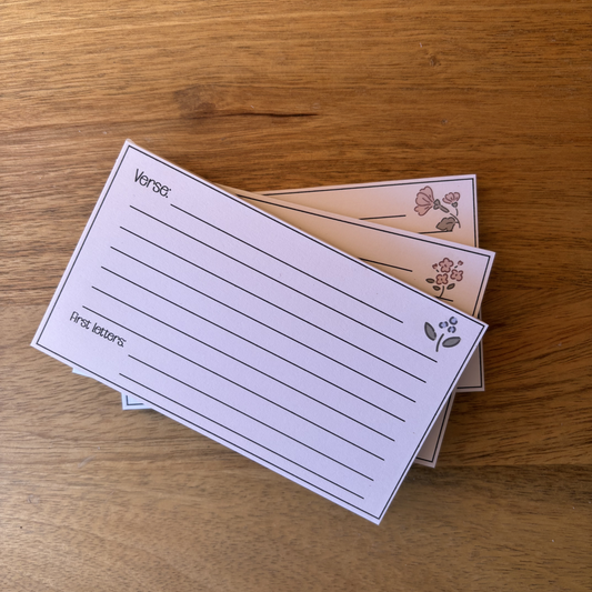 Verse Memorising Cards (50 Pages)