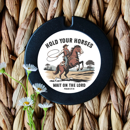 Hold Your Horses License Disk Holder