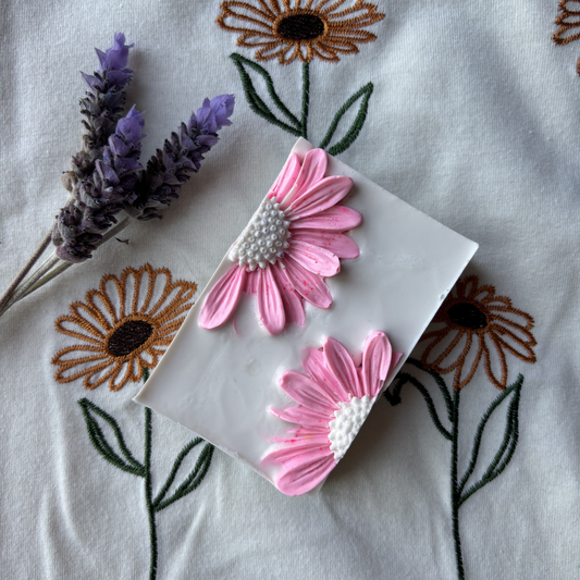 Pink Daisy Handmade Soap