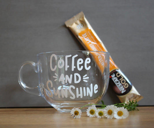 Coffee and Sunshine Glass Mug