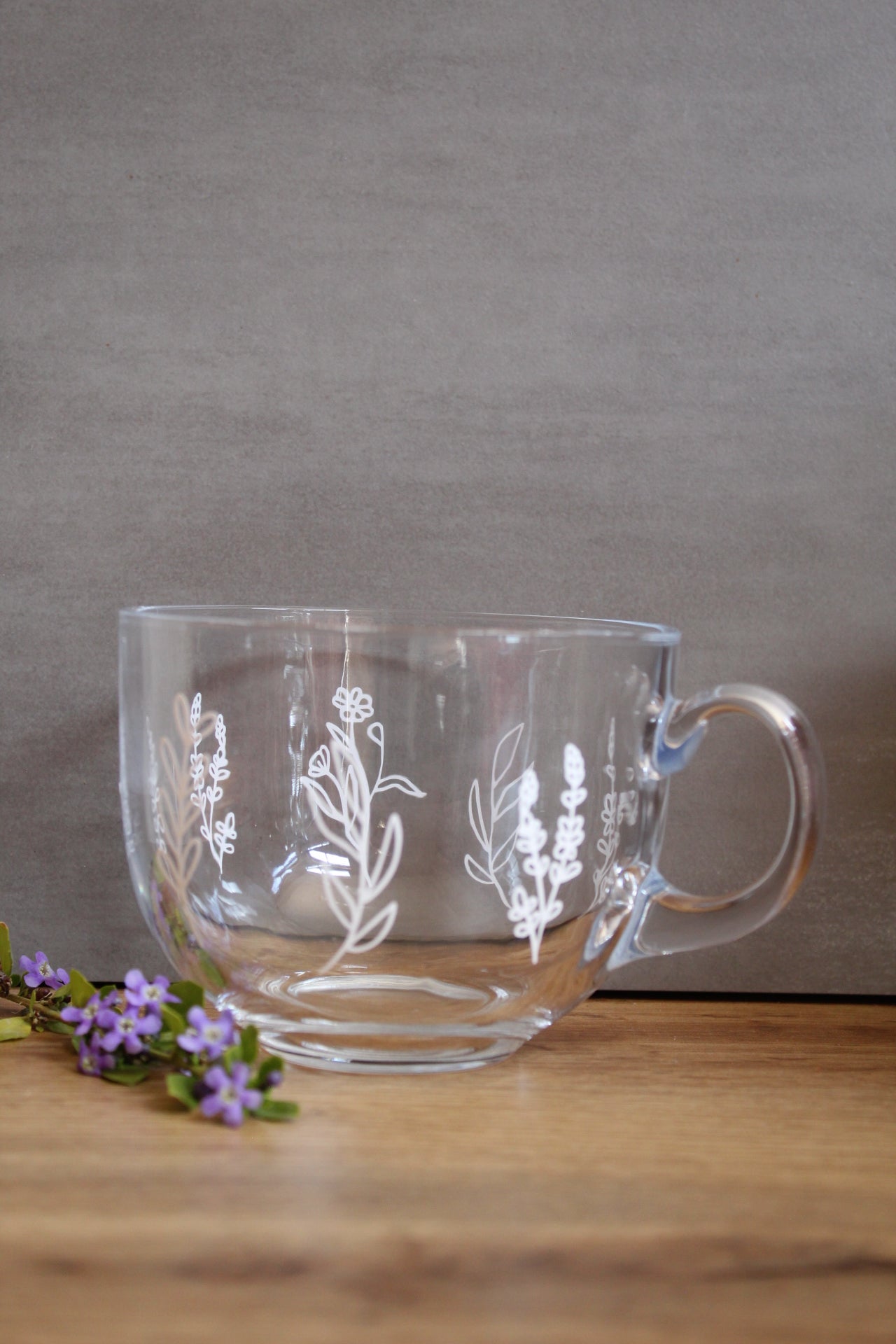 Wildflower All Around Glass Mug