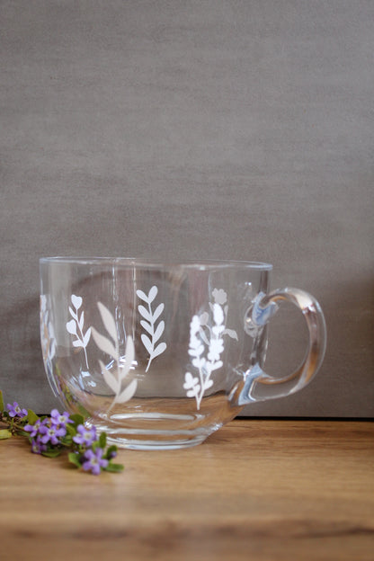 Wildflower Solid All Around Glass Mug