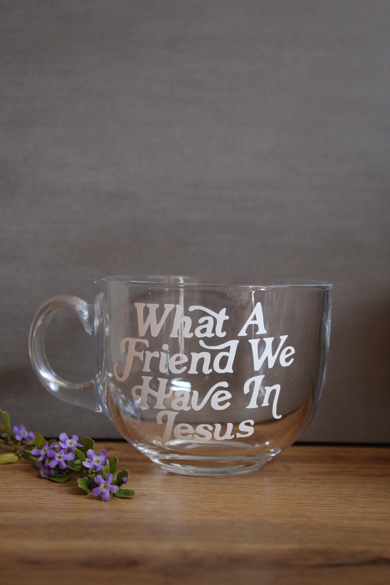 Friend in Jesus Glass Mug