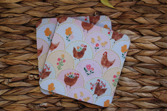 Farmhouse Chicken Rubber Coaster