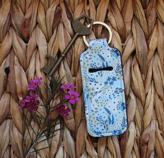 Blue Floral Lip-Balm Holder