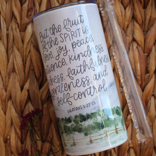 Fruit of the Spirit Skinny Tumbler