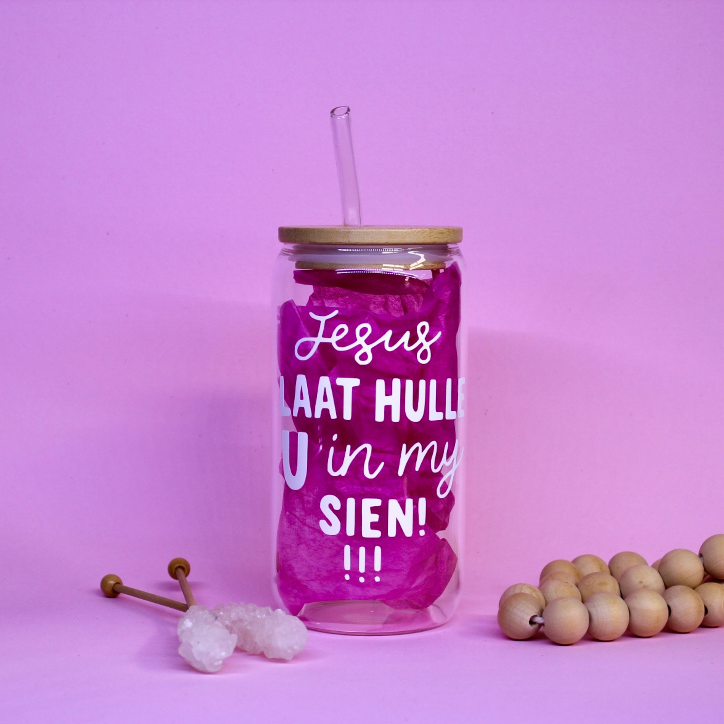 U in My Sien Glass Cup