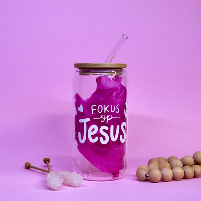 Fokus op Jesus Glass Cup