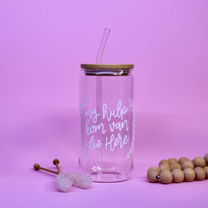 Hulp Kom Van Die Here Glass Cup