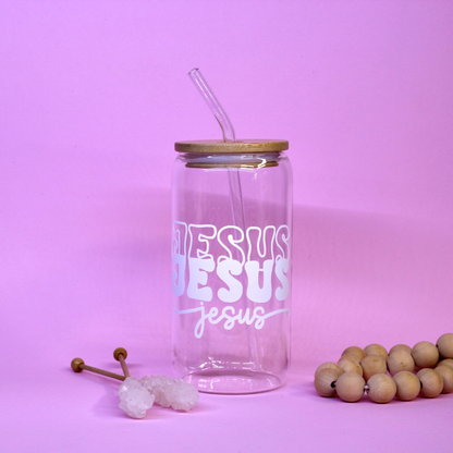 Jesus Jesus Glass Cup