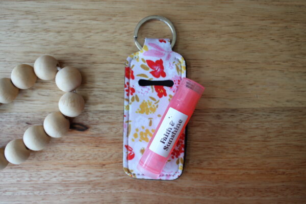 Pink Flower Lip Ice Holder