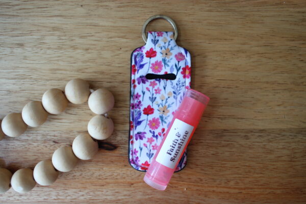 Pink Wildflower Lip Ice Holder
