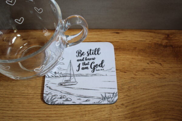 Be Still Black and White Coaster