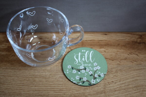 Be Still Wood Coaster