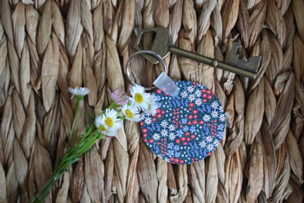 Midnight Wildflower Keychain